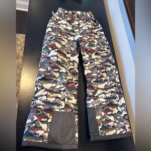 Camouflage Patterned kids snow or ski pants